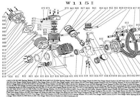 Воздушный фильтр W95I, W115I 404099000006, 000W115I, 077W95I для поршневого блока W115-10 (10 бар) фото